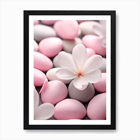 Pink Pebbles Art Print