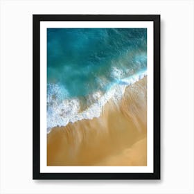 Aerial View Of A Beach 32 Art Print