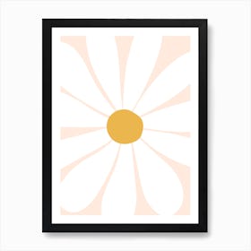 Pink Large Daisy Art Print