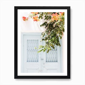 Blue Door Mykonos Art Print