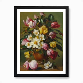 Magnolia Painting 3 Flower Art Print