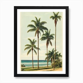 Yarra Bay Beach Australia Vintage Art Print