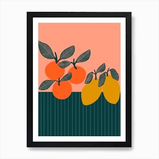 Citrus Summer Art Print