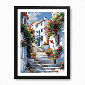 Street Scene Painting Art Print