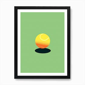 Tennis Ball Minimalism art Art Print
