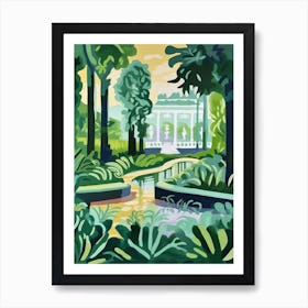 Versailles Garden In France, Painting 3 Art Print