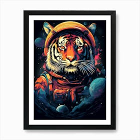 Space Tiger Art Print