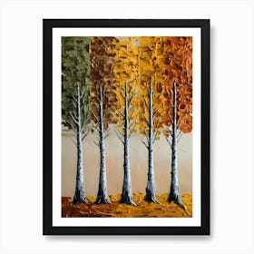 Autumn Trees 1 Art Print