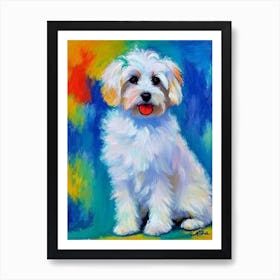 Coton De Tulear Fauvist Style Dog Art Print