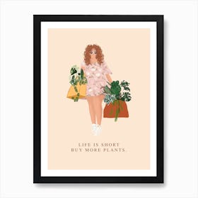 Happy Plant Lover Art Print