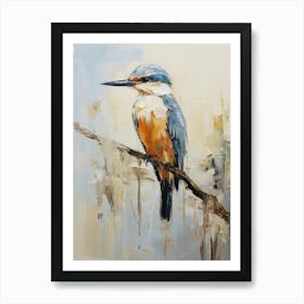 Bird Painting Kingfisher 4 Art Print