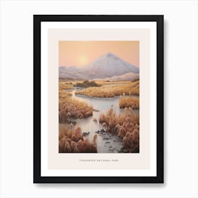 Dreamy Winter National Park Poster  Tongariro National Park New Zealand 4 Art Print