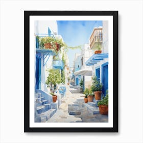 Street In Crete, Greece Art Print