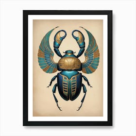 Egyptian Scarab Art Print 0 1 Art Print