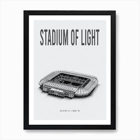 Stadium Of Light Sunderland Afc Stadium Art Print