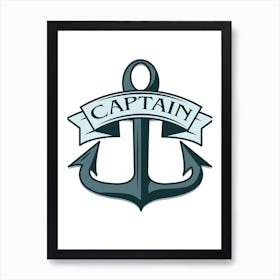 Nautical ships Captain Art Print