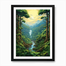 Bwindi Impenetrable Forest Pixel Art 2 Art Print