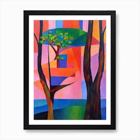 Cinnamon Tree Tree Cubist 1 Art Print