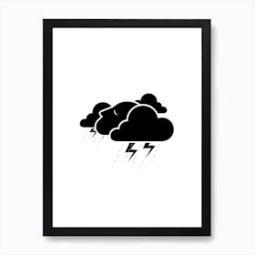 Stormy Mind Art Print