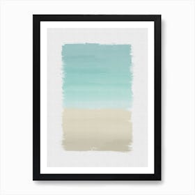 Turquoise Abstract Art Print