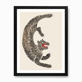 Japandi Tiger Art Print