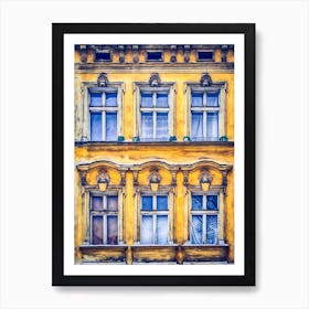 Windows Of Krakow Art Print