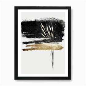 Black And Gold Canvas Print 55 Art Print