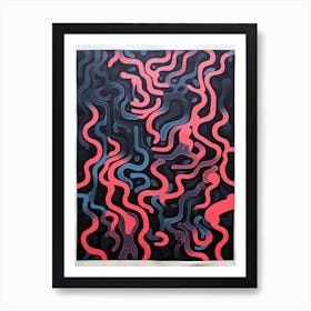 Minimalism Abstract Lines Print Art Print