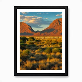 Etosha National Park 2 Namibia Vintage Poster Art Print