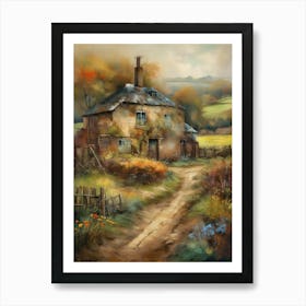 Printable Wall Art, Vintage Landscape, Farmhouse Wall Decorations, Vintage Landscape Oil Painting.8 1 Art Print