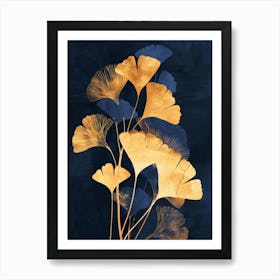 Ginkgo Leaves Canvas Print 1 Art Print