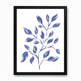 Blue Twig Two Art Print