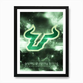 South Florida Bulls Art Print