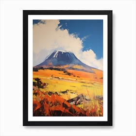 Mount Kilimanjaro 5 Mountain Painting Art Print