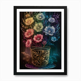 Flowers In A Pot Art Print