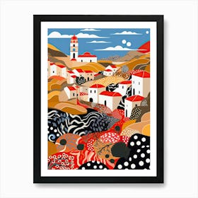 Trapani, Italy, Illustration In The Style Of Pop Art 3 Art Print