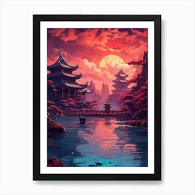 Asian Landscape Painting 9 Art Print