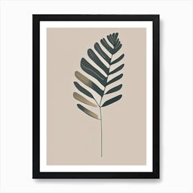 Shield Fern Wildflower Simplicity Art Print