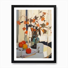 Autumn Kitchen Still Life Painting 5 Art Print