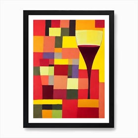 Monastrell Paul Klee Inspired Abstract Cocktail Poster Art Print