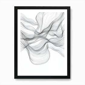 Abstract waves Art Print