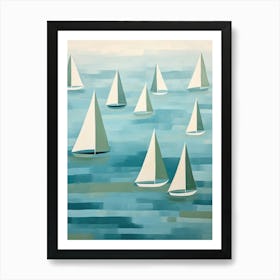 Sailboats 15 Art Print