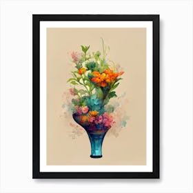 Bouquet Of Flowers Art Print