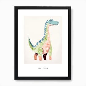 Nursery Dinosaur Art Baryonyx 3 Poster Art Print