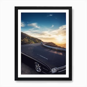 Classic Car Running Sunning Art Print