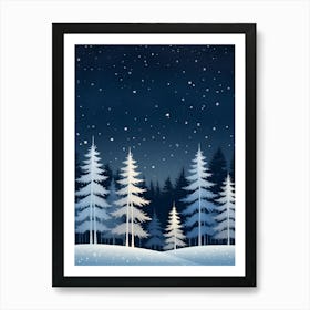 Trees In The Snow 1 Art Print