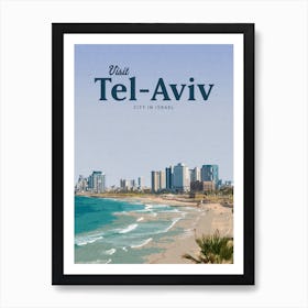 Tel Aviv City In Israel Art Print