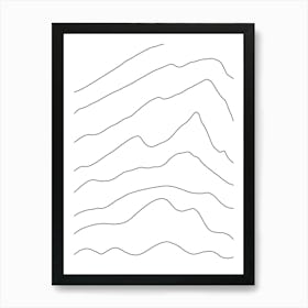 Wavy Lines 8 Art Print