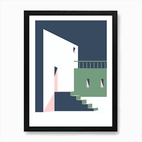 House With Stairs Art Print