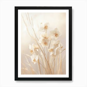 Boho Dried Flowers Orchid 3 Art Print